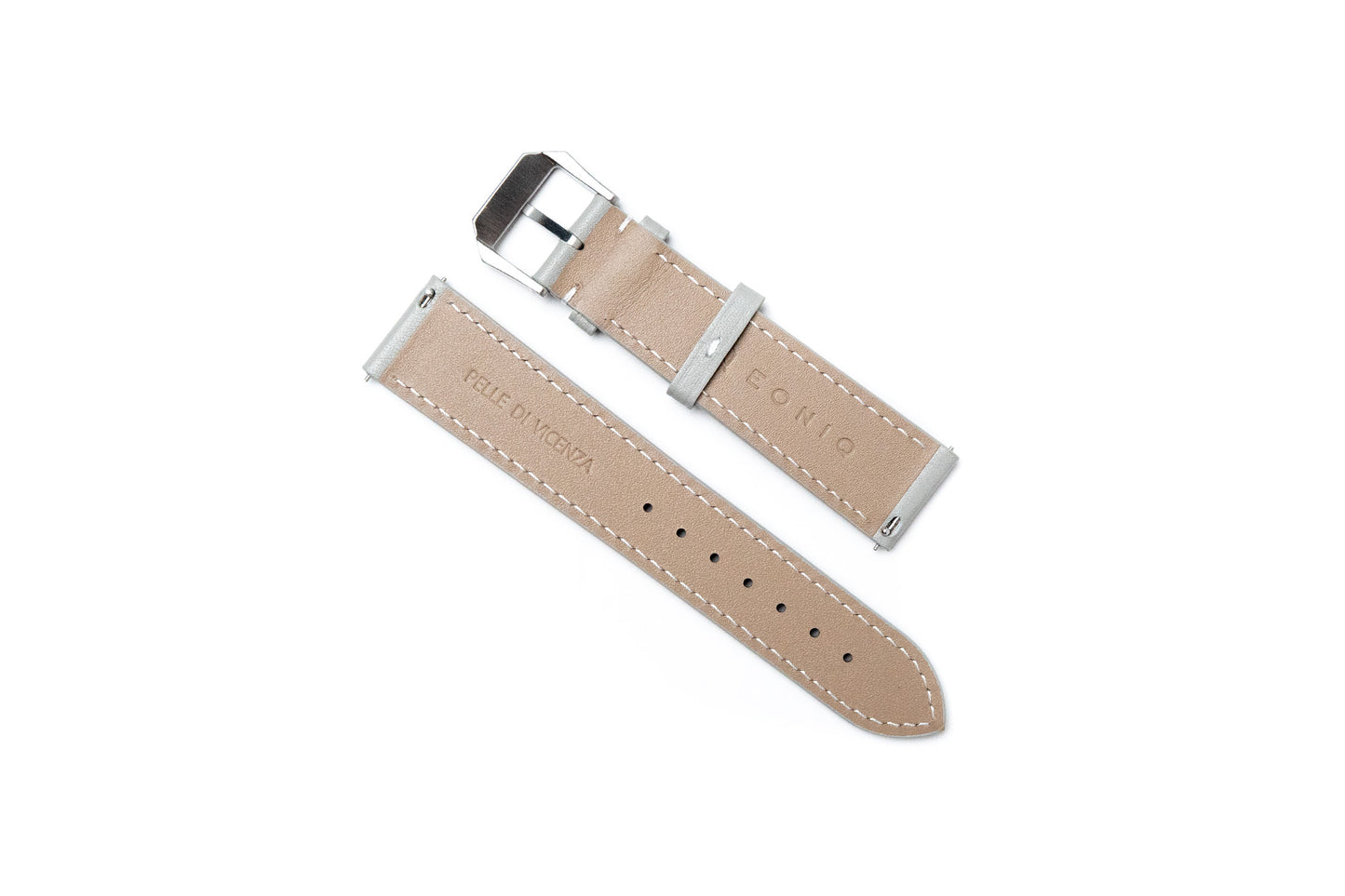 EONIQ Verona Strap -- Grey leather strap