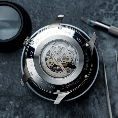 EONIQ skeleton watch case back - 44mm navigator s