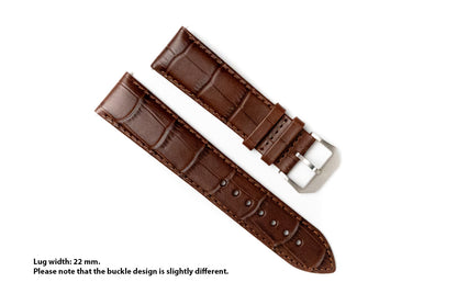 EONIQ Faux Alligator Straps -- Brown