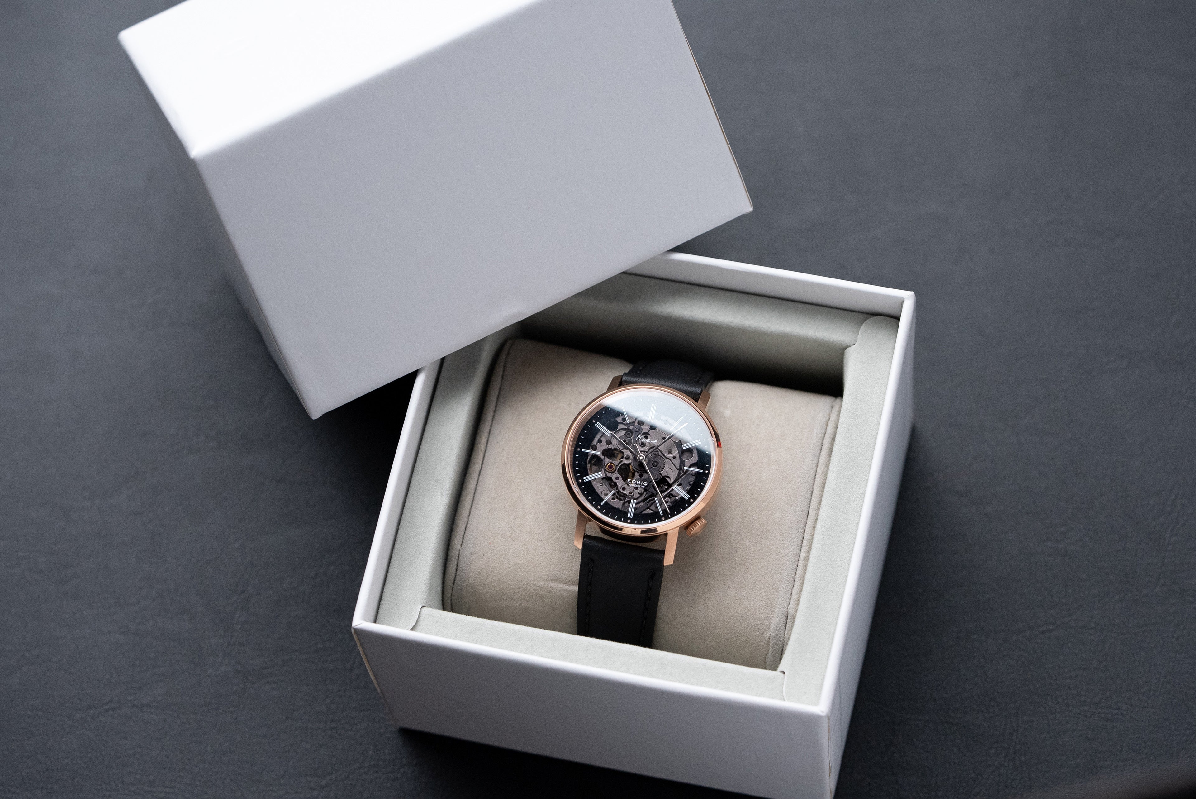 Custom made skeleton automatic watch - the perfect watch gift