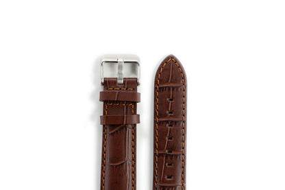 EONIQ Faux Alligator Straps -- Brown