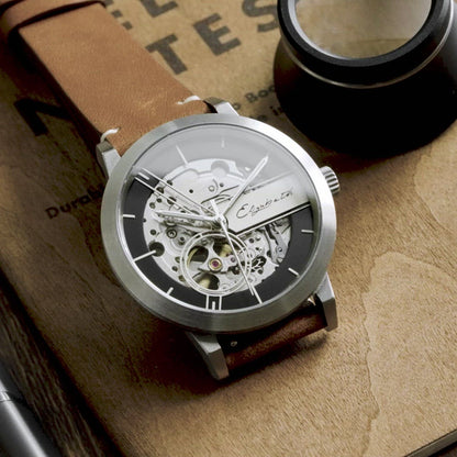 38mm custom skeleton watch . Perfect size as a vintage dress watch or as a women weekend watch